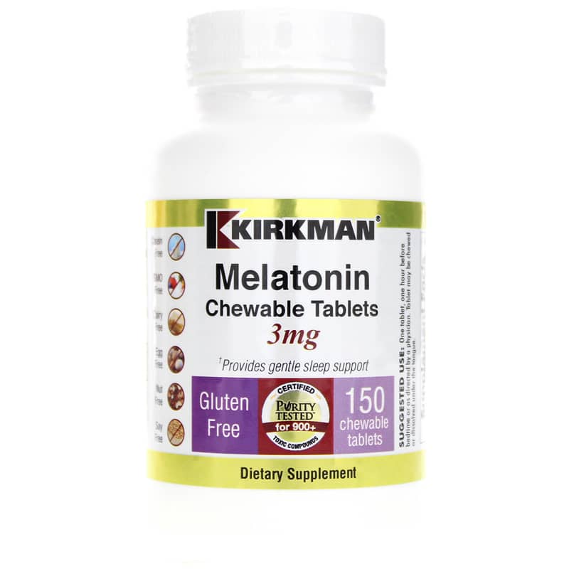Kirkman Melatonin Chewable Tablets 3 Mg 150 Tablets