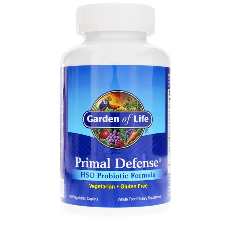 Garden of Life Primal Defense HSO Probiotic Formula 180 Veg Capsules 180 Caplets