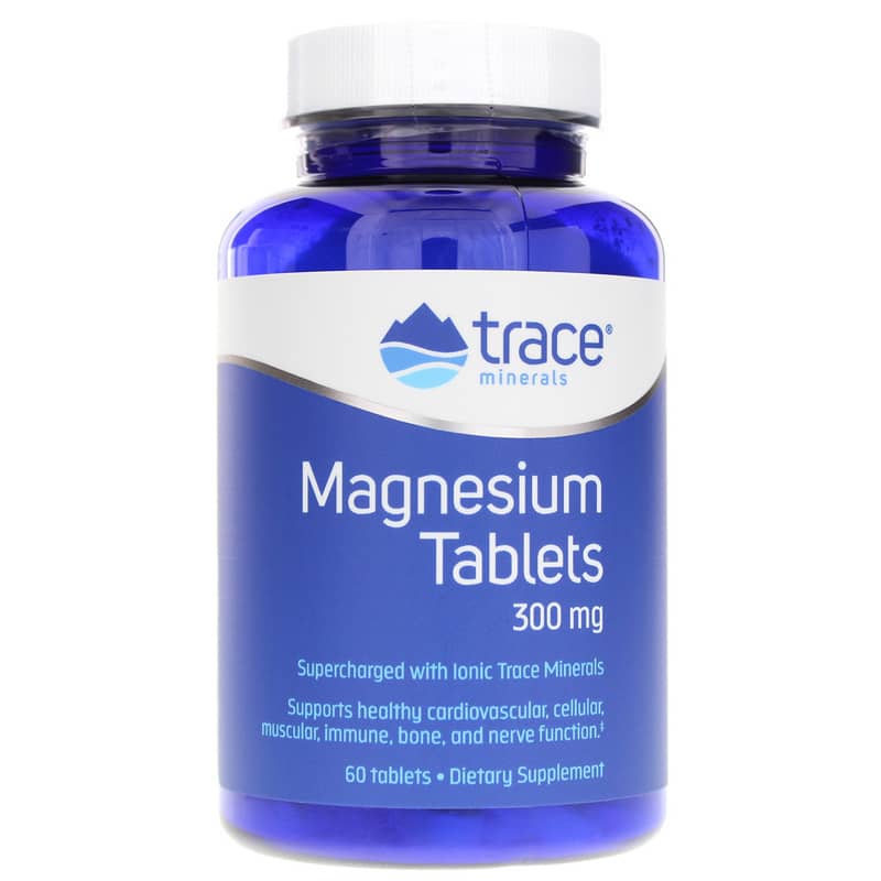 Trace Minerals Research Magnesium Tablets 300 Mg 60 Tablets