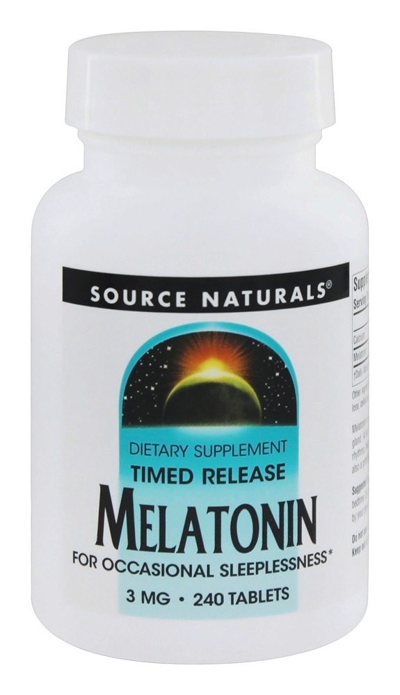 Source Naturals - Melatonin Timed Release 3 mg. - 240 Tablets