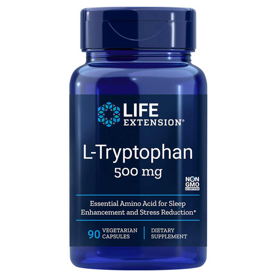 Life Extension L-Tryptophan 500 Mg 90 Veg Capsules