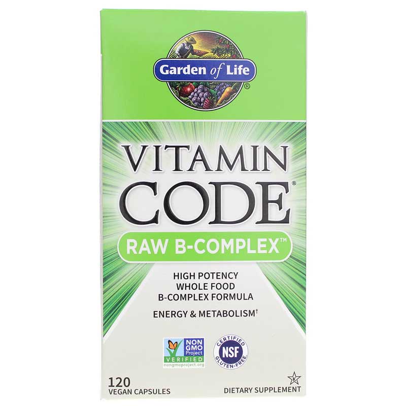 Garden of Life Vitamin Code Raw B-Complex 120 Veg Capsules