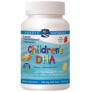 Children's DHA Omgea-3s - Supports Healthy Cognitive Development & Immune Function - Strawberry (360 Softgels)