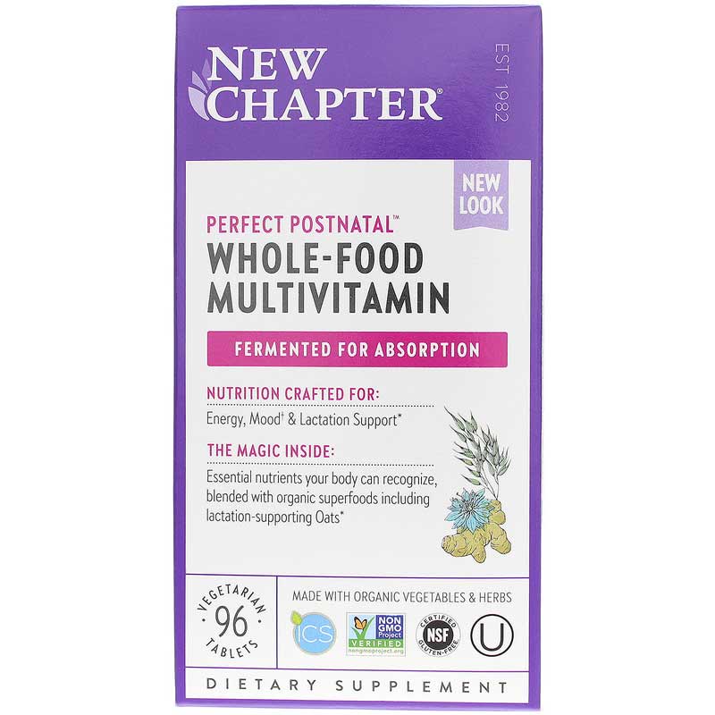 New Chapter Perfect Postnatal Multivitamin 96 Tablets