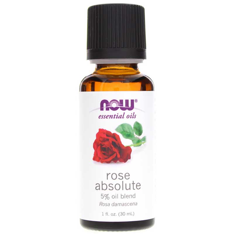 NOW Foods Rose Absolute 5% Essential Oil Blend 1 Oz
