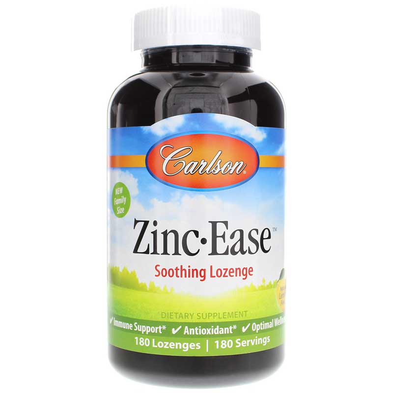 Carlson Labs Zinc-Ease Soothing Lozenge 180 Lozenges