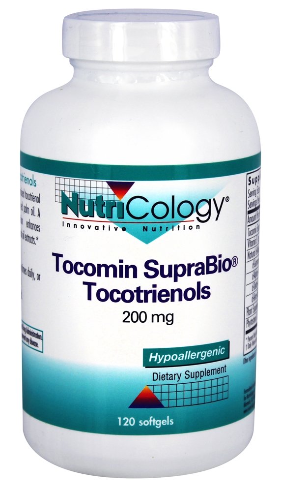Nutricology - Tocomin SupraBio Tocotrienols 200 mg. - 120 Softgels