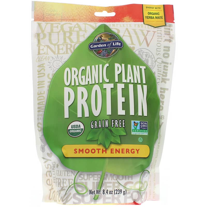 Garden of Life Organic Plant Protein Smooth Energy 8.4 Oz
