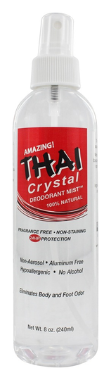 Thai Deodorant Stone - Thai Crystal Mist Pump Deodorant - 8 fl. oz.