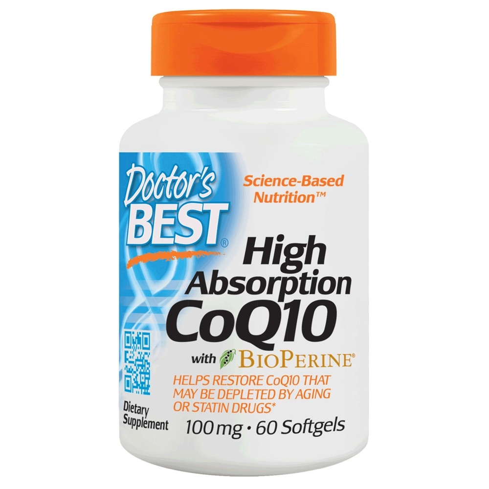 Doctor's Best - High Absorption CoQ10 100 mg. - 60 Softgels