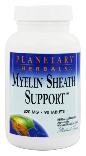 Planetary Herbals - Myelin Sheath Support 820 mg. - 90 Tablets Formerly Planetary Formulas