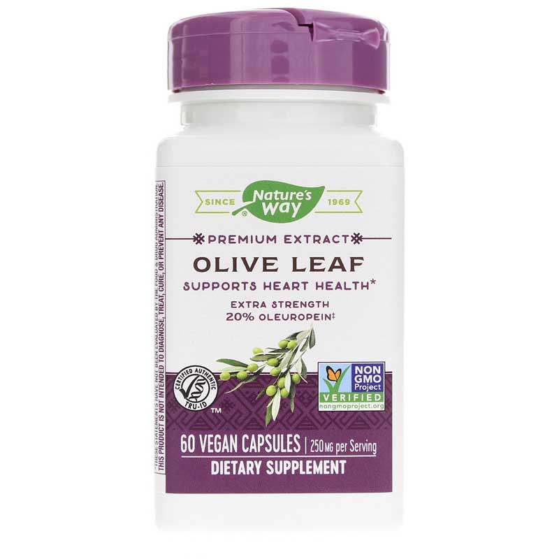 Natures Way Olive Leaf Standardized 60 Veg Capsules