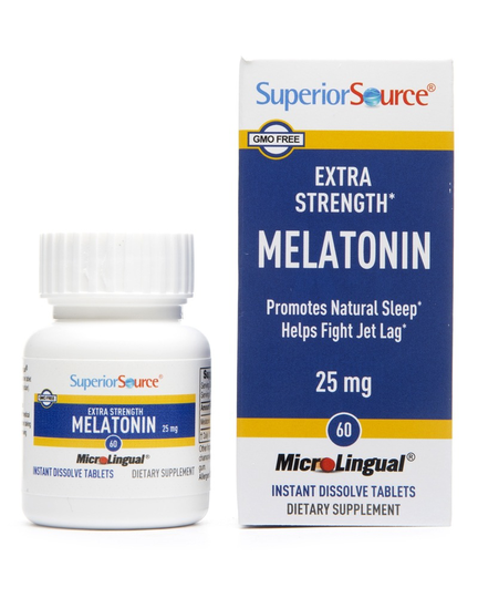 Superior Source - Extra Strength Melatonin 25 mg. - 60 Quick Dissolve Tablets