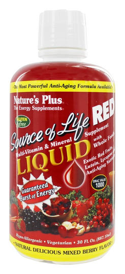 Natures Plus - Source of Life Red Liquid Mixed Berry - 30 fl. oz.
