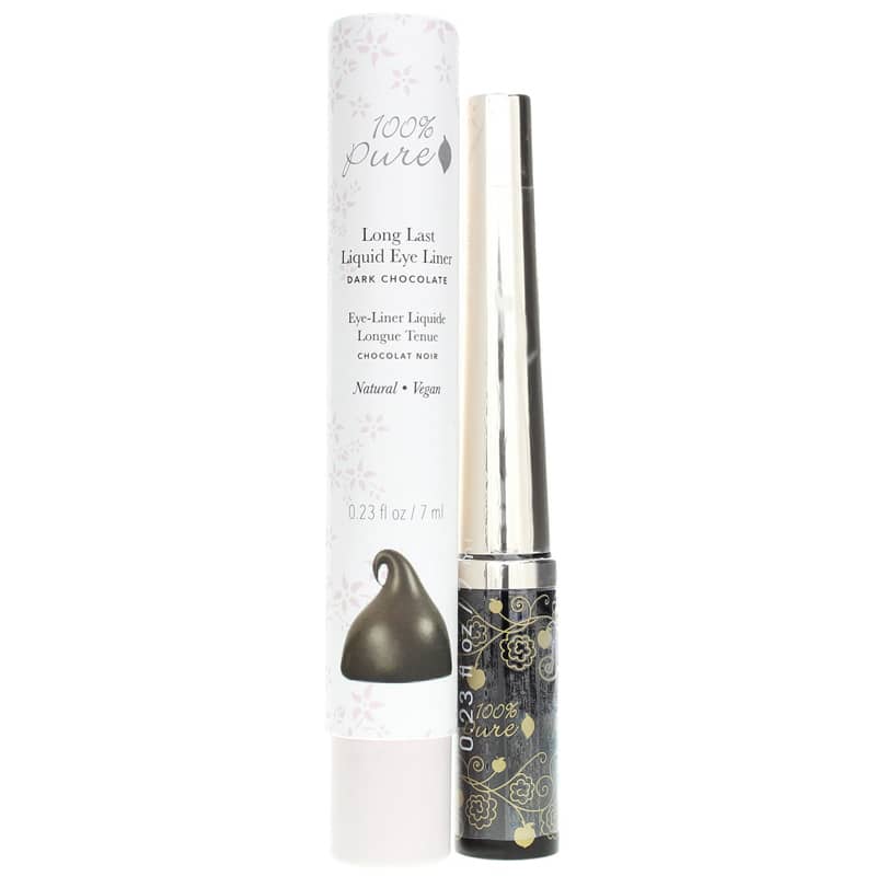 100% Pure Long Last Liquid Eye Liner Dark Chocolate