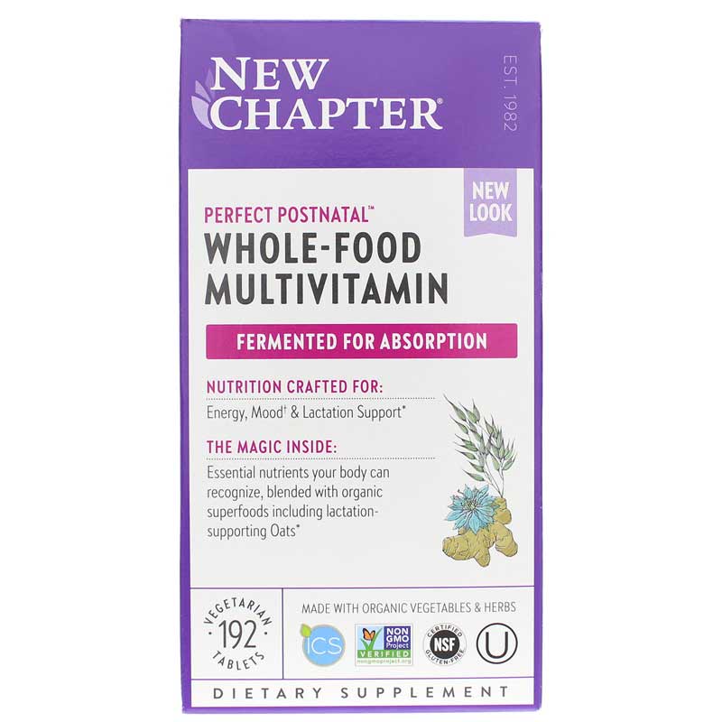 New Chapter Perfect Postnatal Multivitamin 192 Tablets