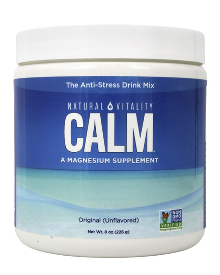 Natural Vitality - Natural Calm Magnesium Anti-Stress Drink Unflavored - 8 oz.