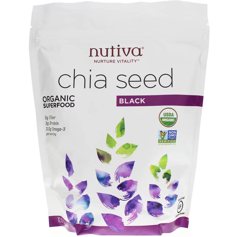 Nutiva Chia Seed Black Organic 12 Oz