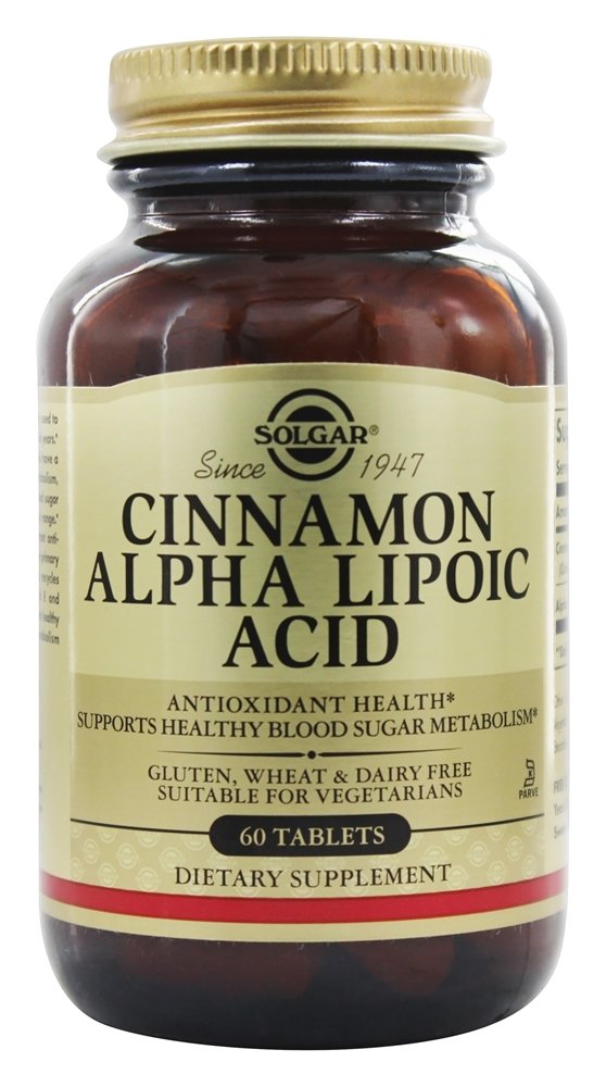 Solgar - Alpha Lipoic Acid Cinnamon Tablets - 60 Tablets