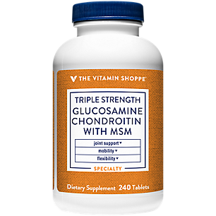 Triple Strength Glucosamine Chondroitin with MSM - Joint Support - 1,500 MG (240 Tablets)