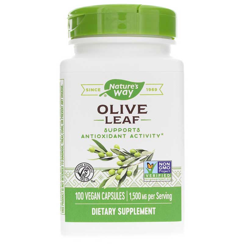 Natures Way Olive Leaf 1500 Mg 100 Vegan Capsules