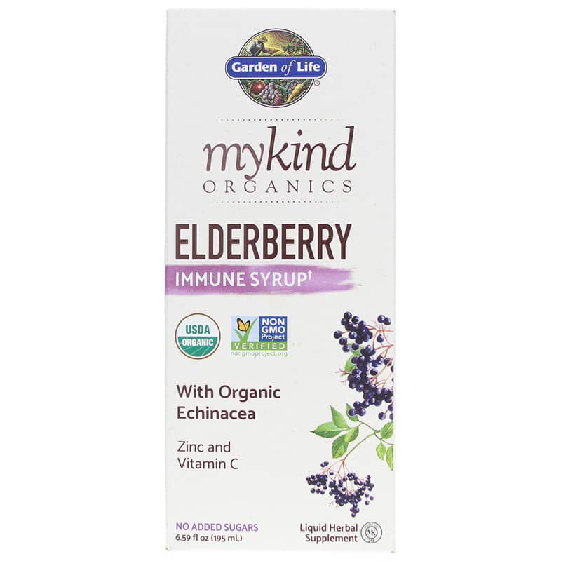 Garden of Life mykind Organics Elderberry Immune Syrup 6.59 Oz