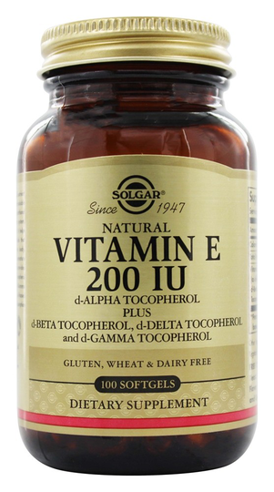 Solgar - Vitamin E d Alpha Tocopherol 200 IU - 100 Softgels
