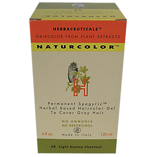 Natural Hair Color - Herbal Based & Permanent - 5R Light Sienna Chestnut (4 Fluid Ounces)