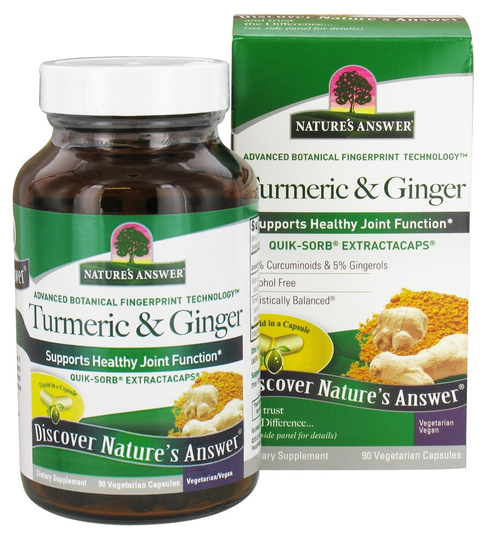 Nature's Answer - Turmeric and Ginger Extractacaps - 90 Vegetarian Capsules
