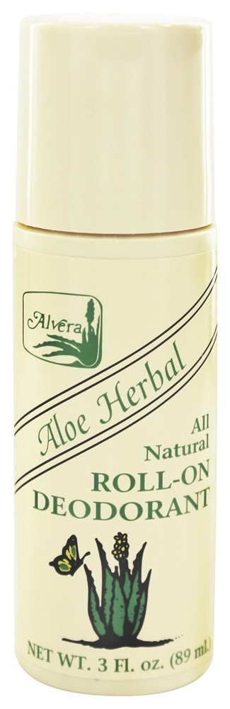 Alvera - All Natural Roll-On Deodorant Aloe Herbal - 3 fl. oz.