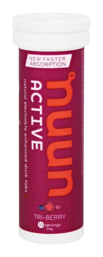 Nuun - Active Natural Electrolyte Enhanced Drink Tabs Tri-Berry - 10 Tablets