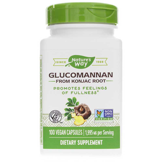 Natures Way Glucomannan from Konjac Root 100 Vegan Capsules