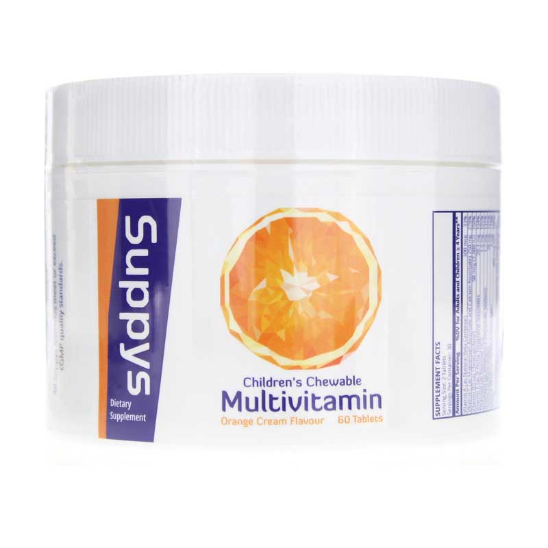 Suppys Children's Chewable Multivitamins Orange 60 Chewable Tablets