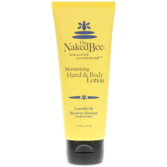 Naked Bee Moisturizing Hand & Body Lotion Lavender & Beeswax 2.25 Oz