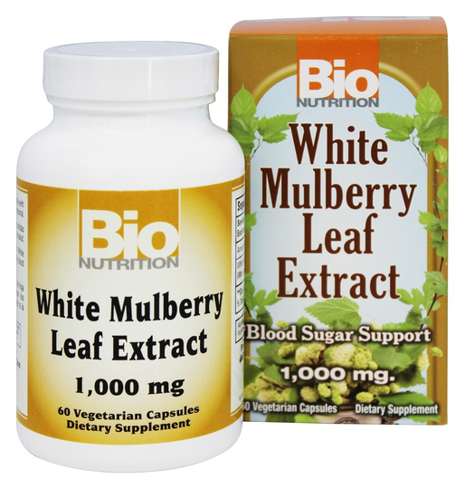 Bio Nutrition - White Mulberry Leaf Extract 1000 mg. - 60 Vegetarian Capsules