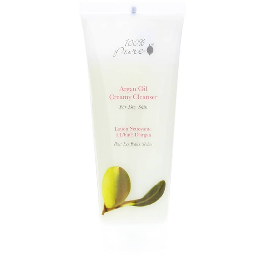 100% Pure Organic Argan Oil Creamy Cleanser for Dry Skin 3.4 Oz