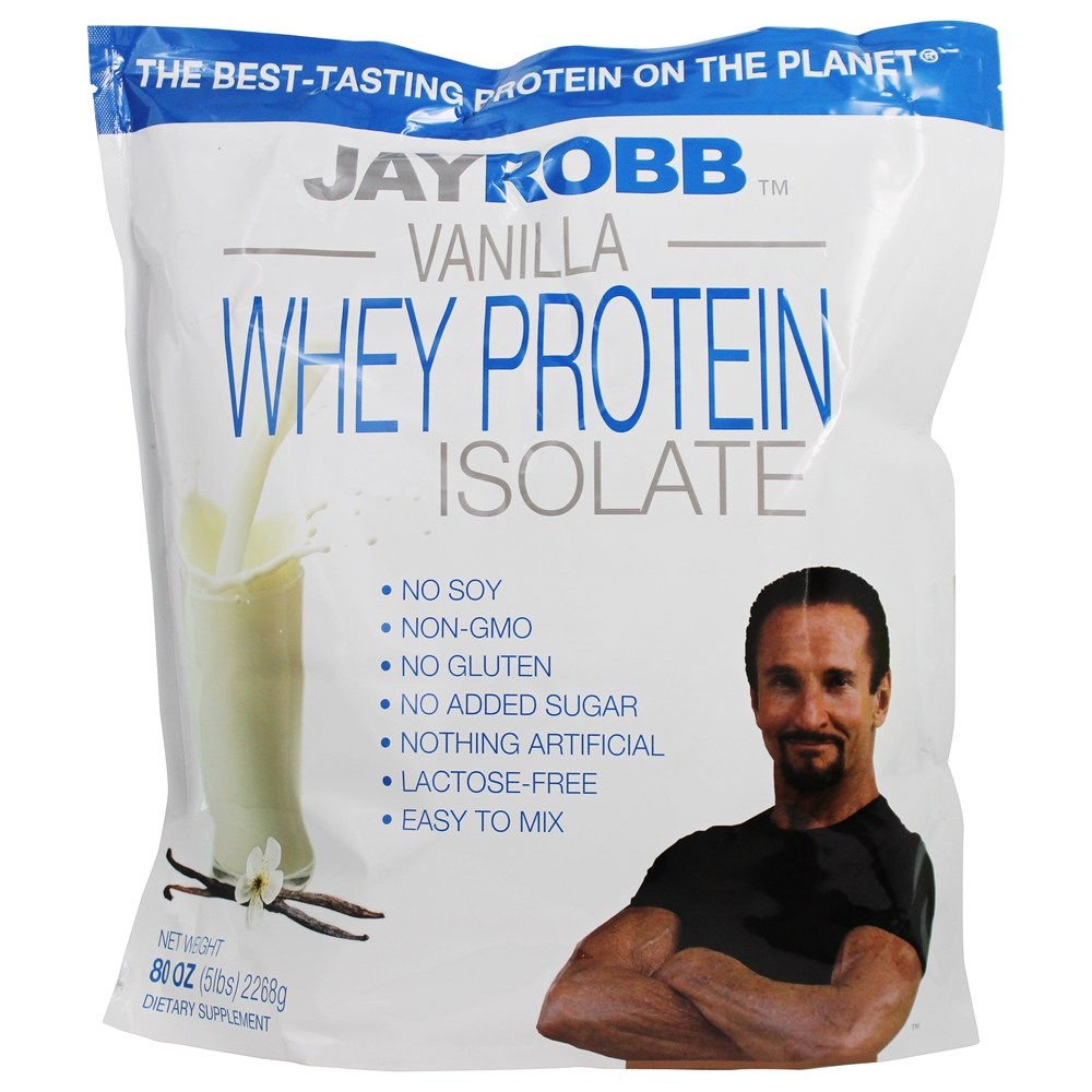 Jay Robb - Whey Protein Isolate Powder Vanilla - 5 lbs.