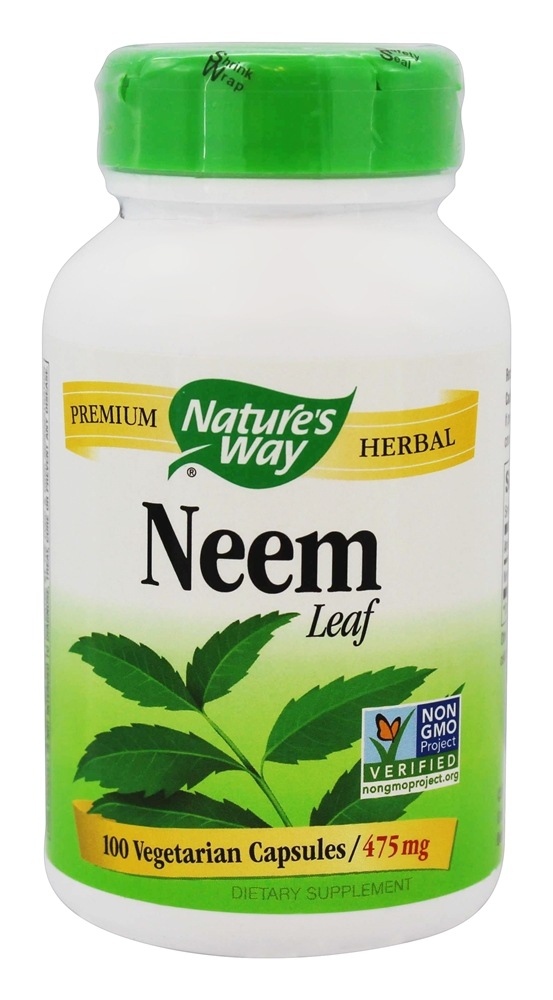 Nature's Way - Neem Leaf 475 mg. - 100 Vegetarian Capsules