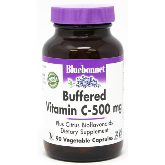 Bluebonnet Buffered Vitamin C 500 Mg 90 Veg Capsules