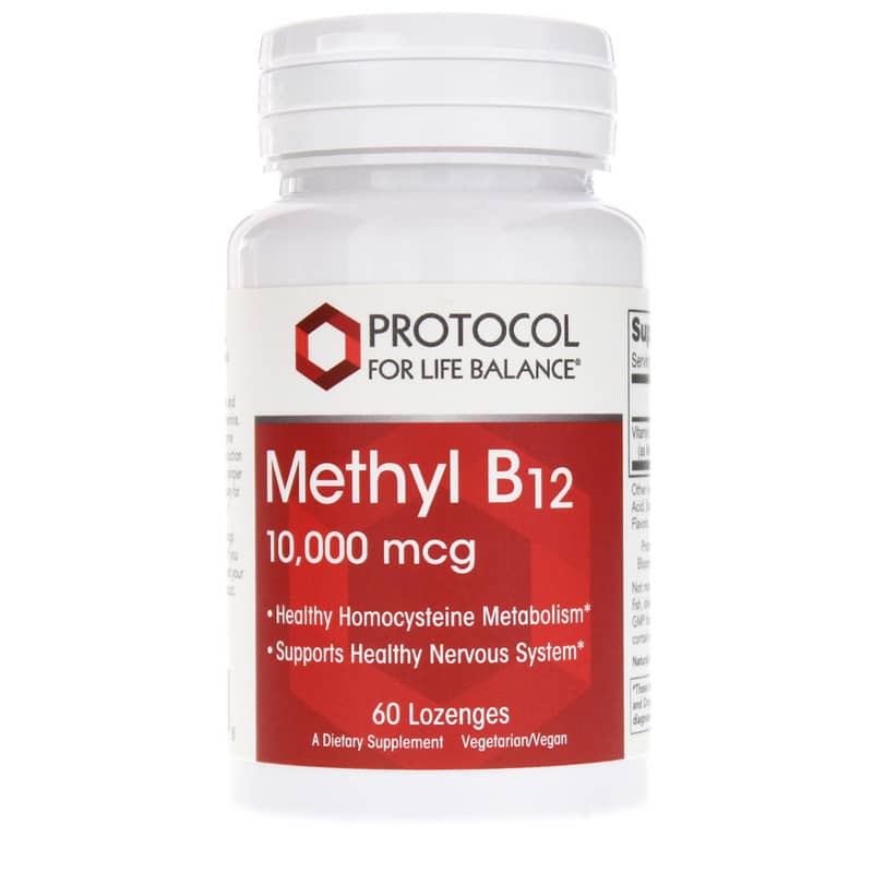 Protocol For Life Balance Methyl B12 10,000 Mcg 60 Lozenges