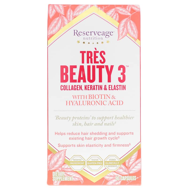 Reserveage Nutrition Tres Beauty 3 90 Capsules