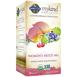 mykind Organics Whole Food Multivitamin for Women 40+ (120 Vegan Tablets)