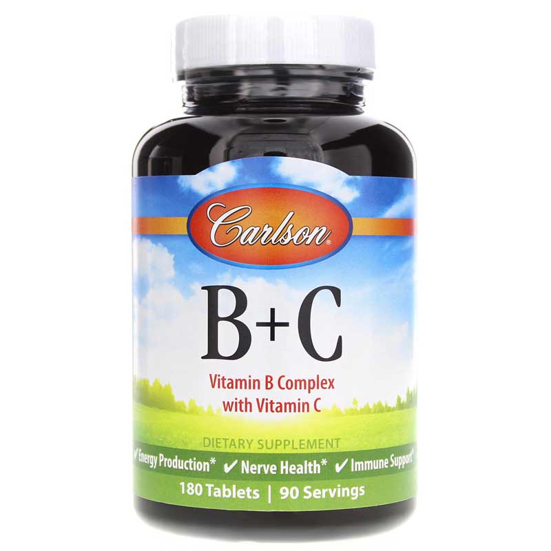 Carlson Labs B + C 180 Tablets