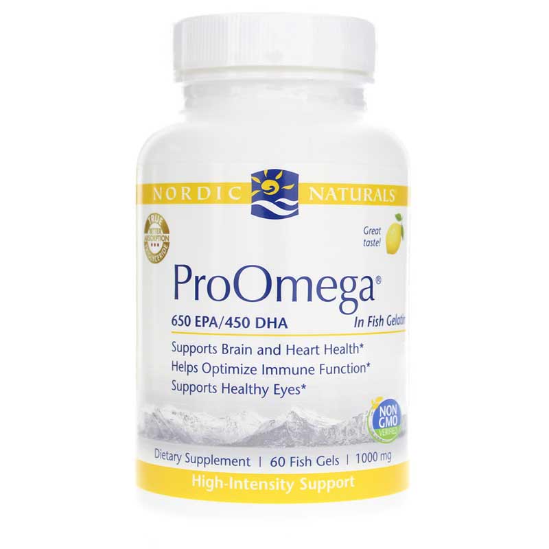 Nordic Naturals ProOmega in Fish Gelatin 60 Softgels