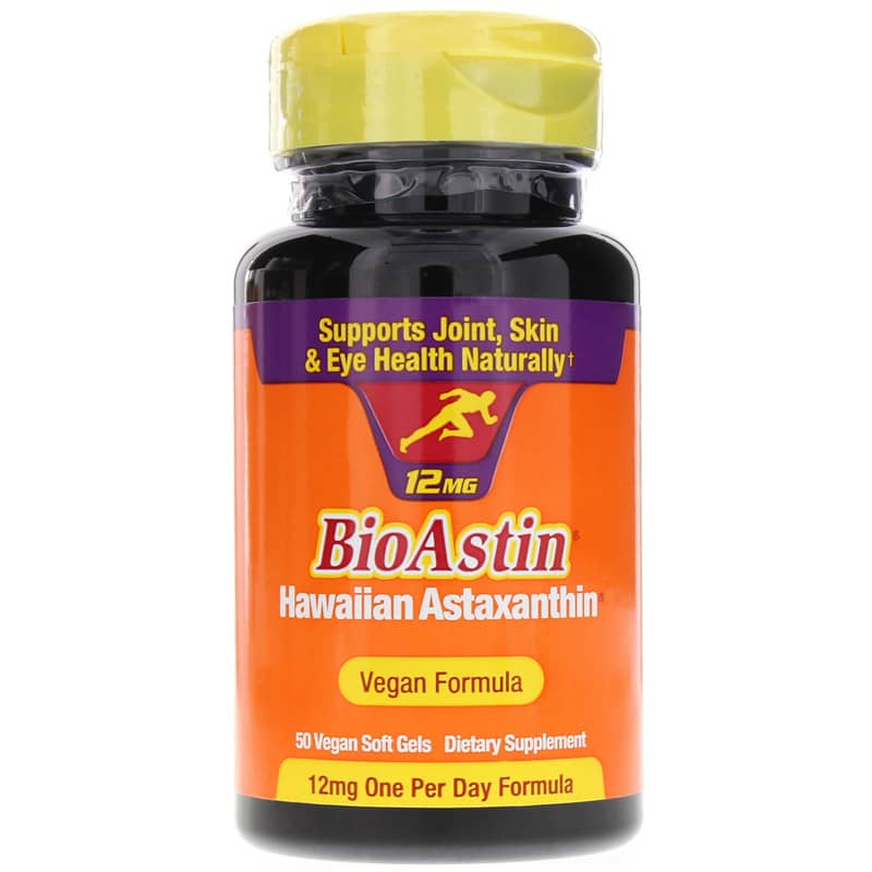 Nutrex Hawaii BioAstin Vegan 12 Mg Hawaiian Astaxanthin 50 Vegan Softgels