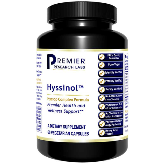 Premier Research Labs Hyssinol Hyssop Complex Formula 60 Veg Capsules