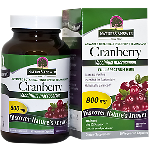 Cranberry - Full Spectrum Herb - 800 MG Per Serving (90 Vegetarian Capsules)
