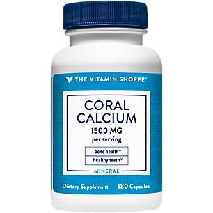Coral Calcium - Eco-Safe Source of Calcium, Magnesium, & Trace Minerals - 1,500 MG (180 Capsules)