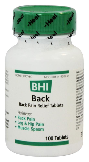 BHI/Heel - Back Pain Relief - 100 Tablets