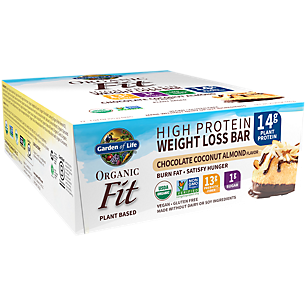 Fit Organic Plant-Based High Protein Bar - Chocolate Coconut Almond (12 Bars)